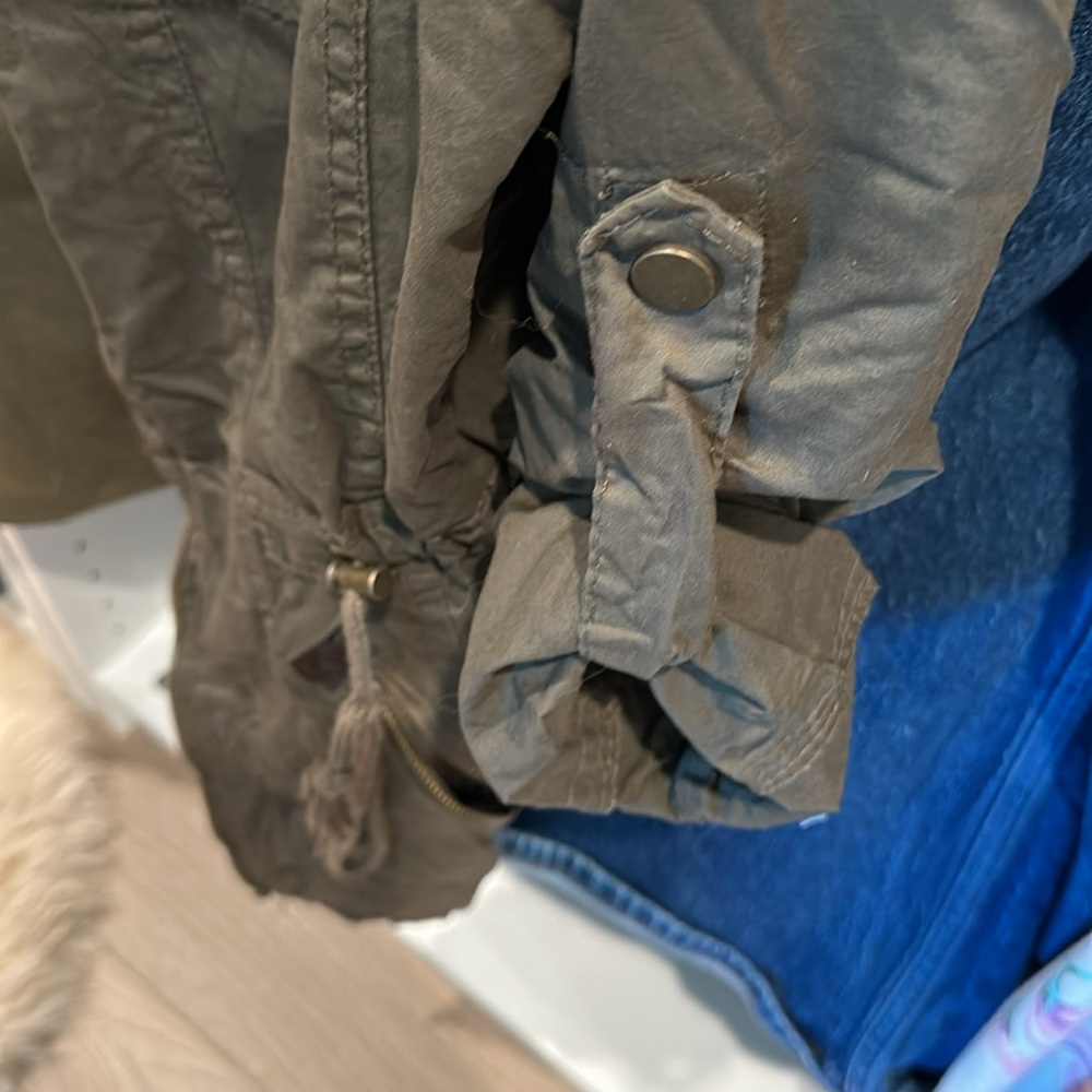 Olive Green Utility Jacket - Picture 2 of 2